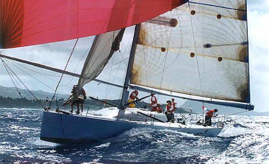 a sailboat with men
